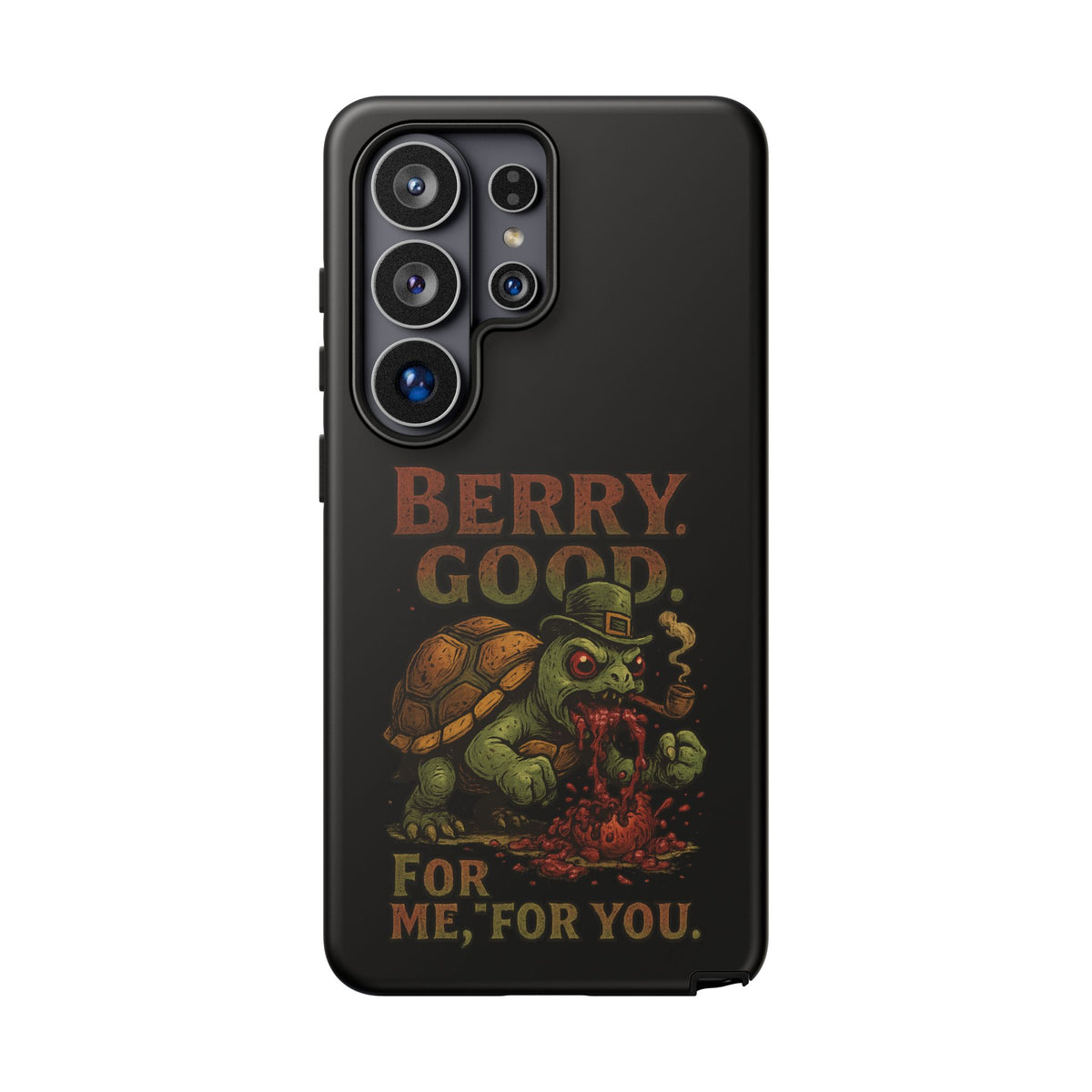 Phone Case — 'Berry Good' Zombie Turtle Graphic Tough Protective Case