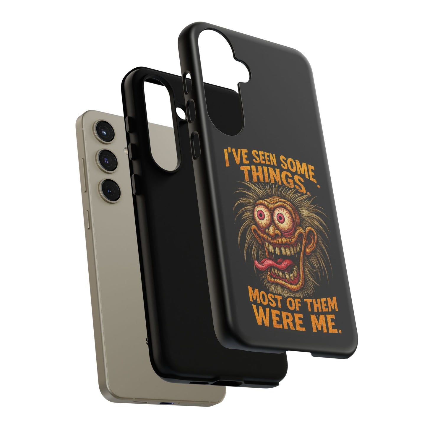 Funny Retro Monster Phone Case — "I've Seen Some Things, Most Of Them Were Me"