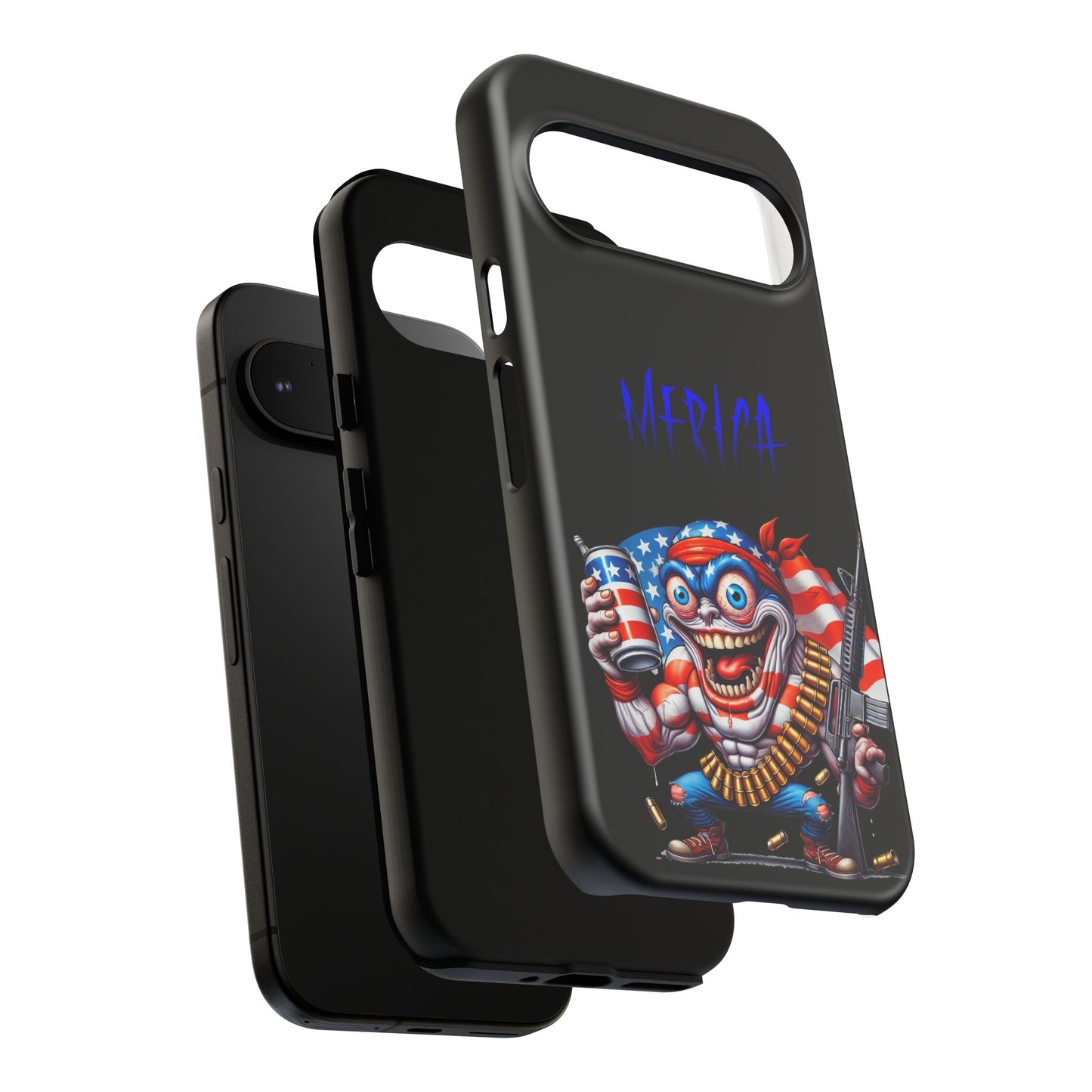 Phone Case — Patriotic 'Merica Clown with Flag, Beer & Rifle