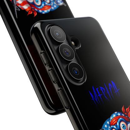 Phone Case — Patriotic 'Merica Clown with Flag, Beer & Rifle