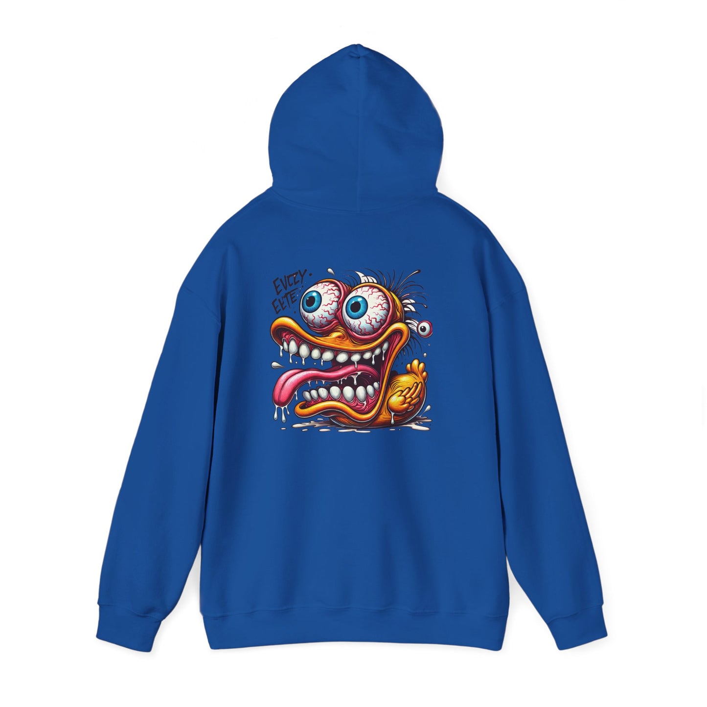 Crazy Cartoon Monster Hoodie - "Every Bite" Retro Hot Rod Art Pullover