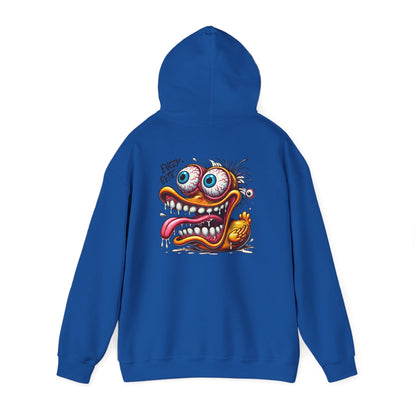 Crazy Cartoon Monster Hoodie - "Every Bite" Retro Hot Rod Art Pullover