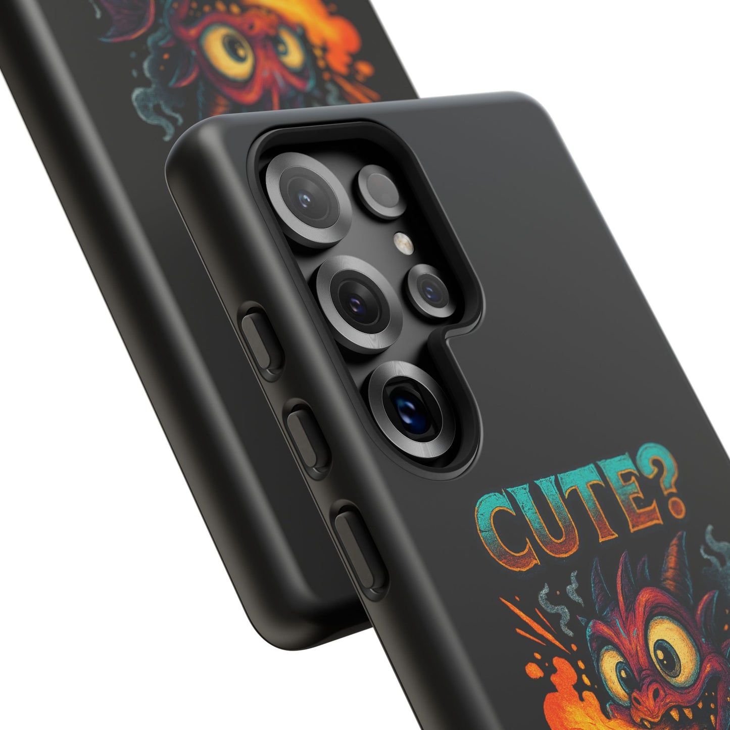 Phone Case — "Cute? I Prefer Dangerously Charming" Dragon Monster Protective Cover