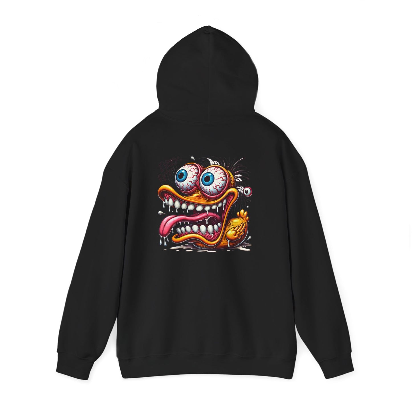 Crazy Cartoon Monster Hoodie - "Every Bite" Retro Hot Rod Art Pullover
