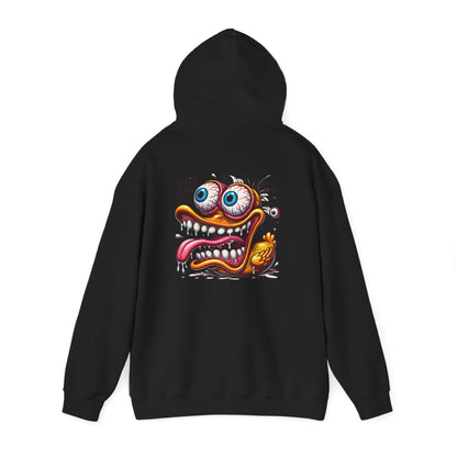 Crazy Cartoon Monster Hoodie - "Every Bite" Retro Hot Rod Art Pullover
