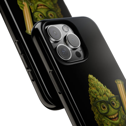 Phone Case — "Educated. Medicated. Elevated." Cute Bud Scientist Design