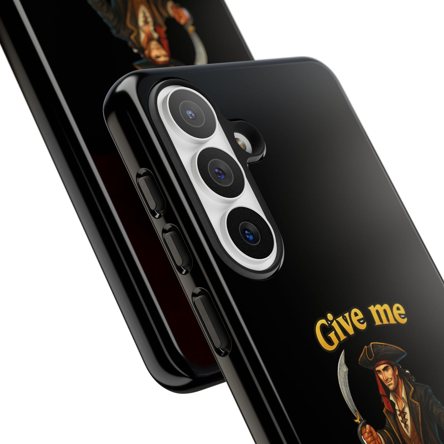 Phone Case — 'Give Me Booty' Pirate Graphic Protective Case