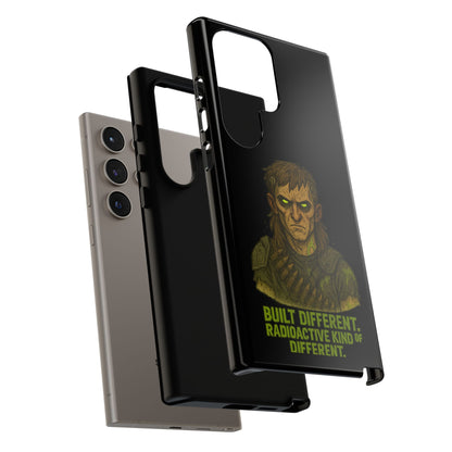 Phone Case — "Built Different, Radioactive Kind of Different" Mutant Design