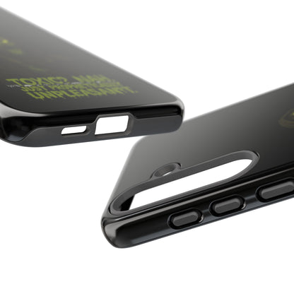 Phone Case — 'Toxic? Nah, Just Prophetically Unpleasant' Neon Grim Reaper Protective Cover