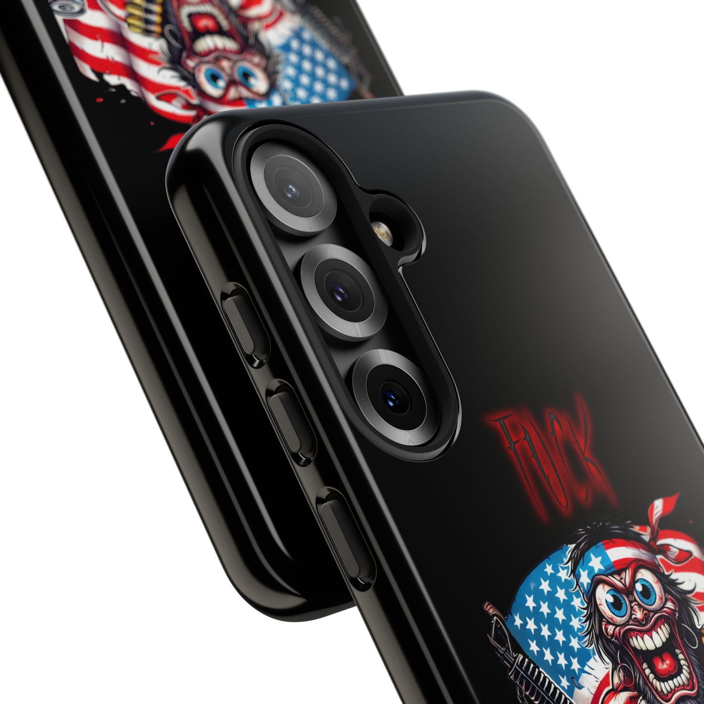Phone Case — American Flag Skull Soldier Design (Tough Cases)