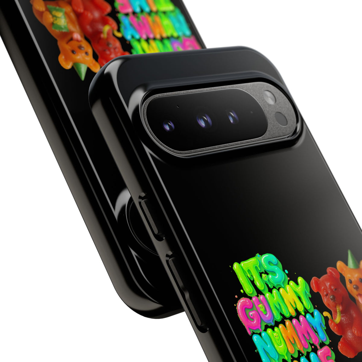 Phone Case — "It's Gummy Nummy Time" Colorful Gummy Bear Protective Case