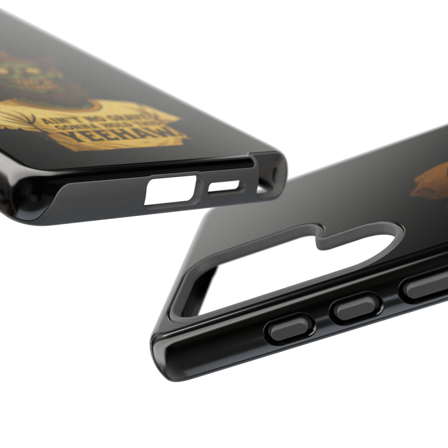 Zombie Cowboy Phone Case — "Ain't No Grave Gonna Hold This Yeehaw" Protective iPhone Cover