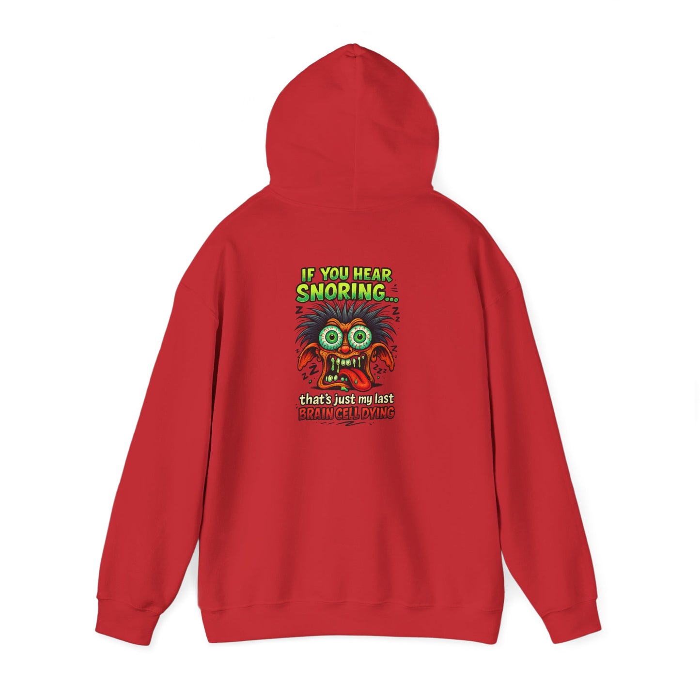 Funny Snoring Monster Hoodie – 'I'm Snoring' Graphic Back Pullover