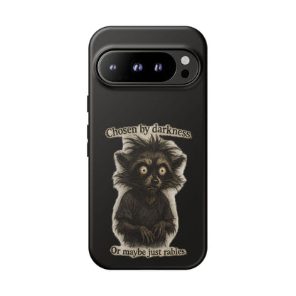 Phone Case - "Chosen by Darkness (Or Maybe Just Rabies)" Cute Creepy Retro Creature Protective Case