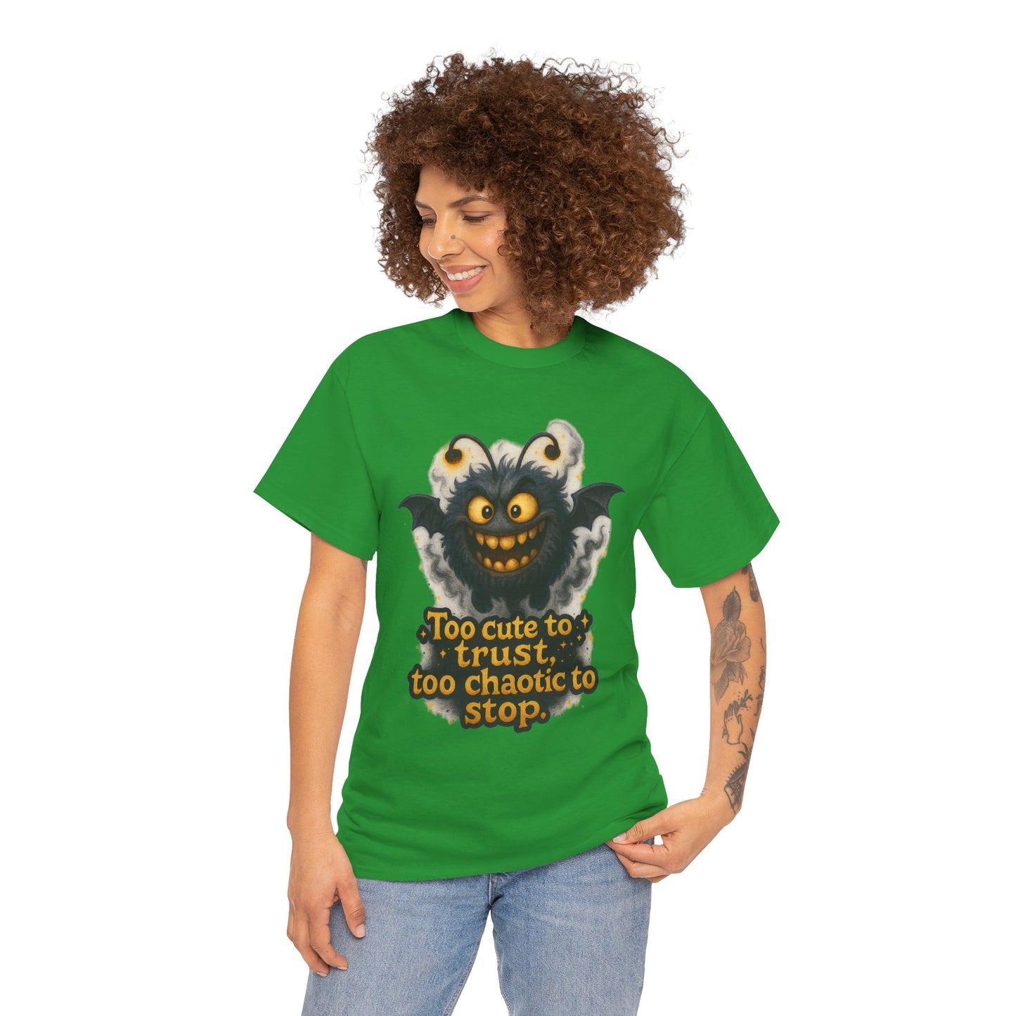 Too Cute To Trust Chaotic Monster T-Shirt | Cute Spooky Halloween Tee