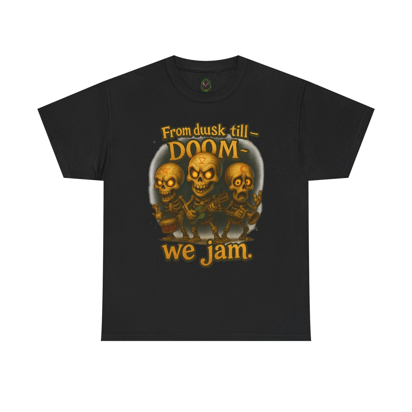 From Dusk Till Doom we jam Tee | Skull Band Graphic T-Shirt