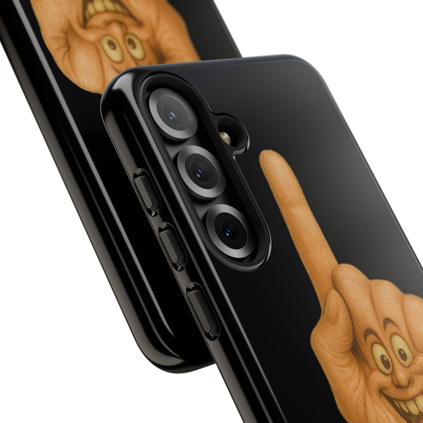 Phone Case — 'Lil Wang' Humorous Middle Finger Character Protective Cover