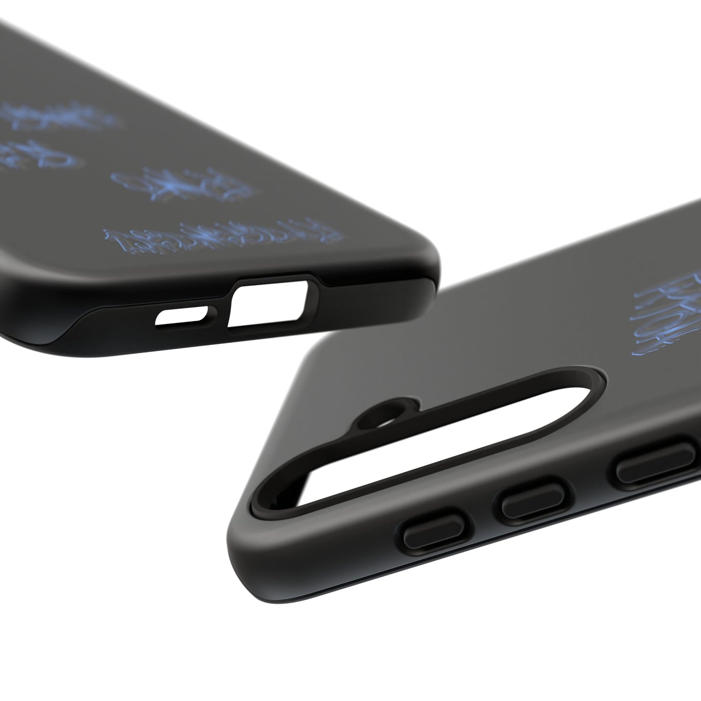Phone Case — Blue Neon Graffiti "Tough Cases" Protective Cover