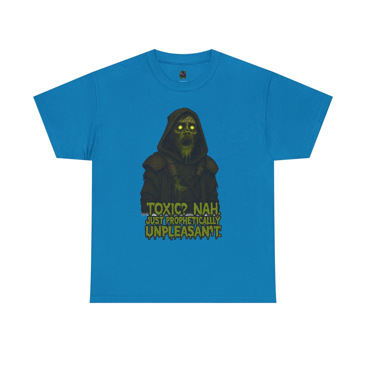 Toxic? Nah Grim Reaper Tee | Spooky Skull Hood Graphic