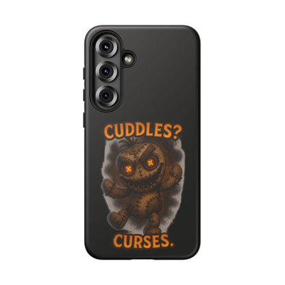 Phone Case — 'Cuddles? Curses.' Voodoo Doll Gothic Protective Case
