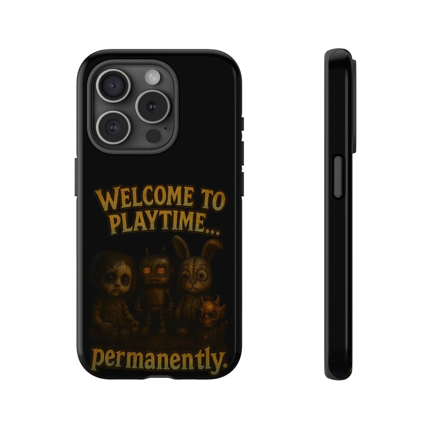 Phone Case — "Welcome to Playtime... Permanently." Horror Game Character Protective Case
