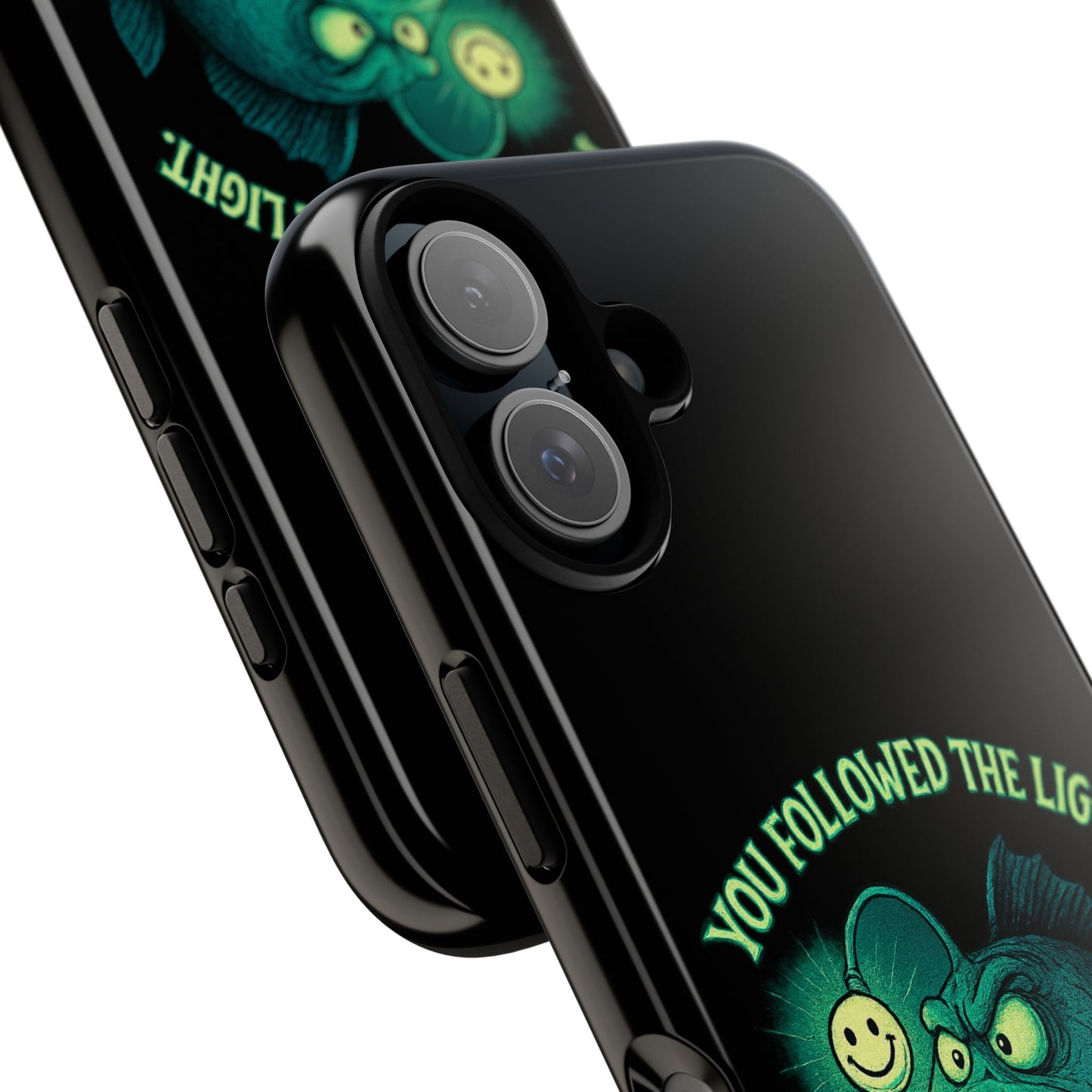 Anglerfish Phone Case – “You Followed The Light, That’s On You” Glow Horror Protective Case
