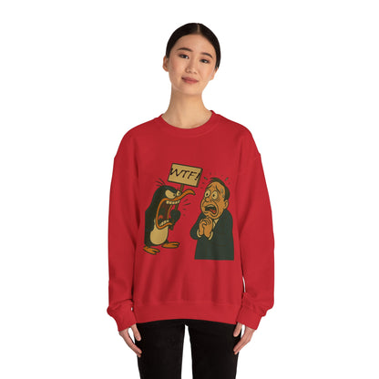 WTF Angry Penguin Crewneck Sweatshirt