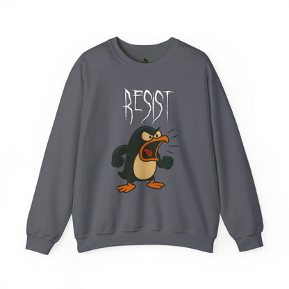 We Will Resist – Angry Penguin & Politician Crewneck Sweatshirt