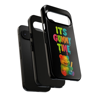 Phone Case — "It's Gummy Time" Rainbow Gummy Bear Protective Cover