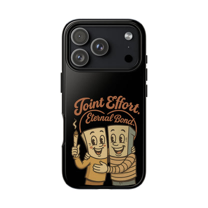 Phone Case — "Joint Effort Eternal Bond" Retro Cannabis Matchstick Design