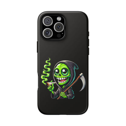 Grinning Green Reaper Phone Case