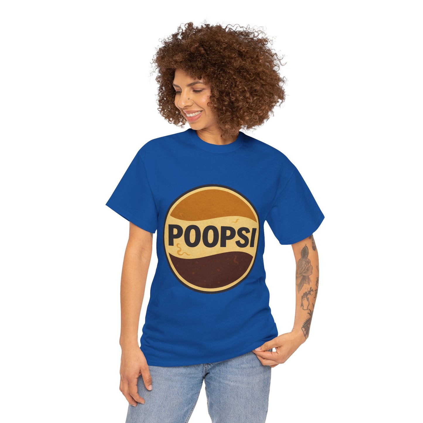 POOPSI logo tee | Retro soda parody shirt