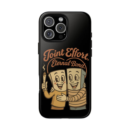 Phone Case — "Joint Effort Eternal Bond" Retro Cannabis Matchstick Design