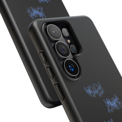 Phone Case — Blue Neon Graffiti "Tough Cases" Protective Cover