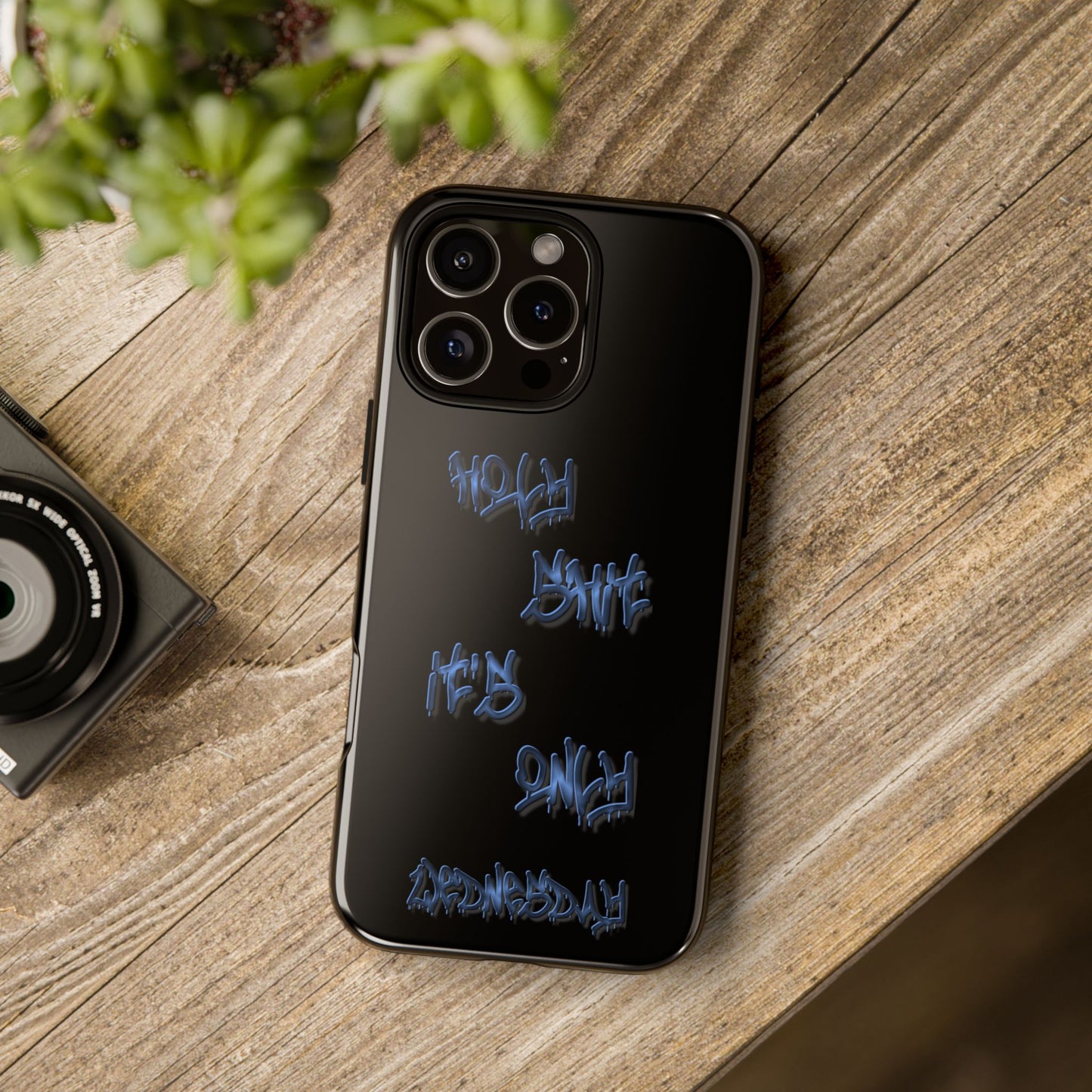 Phone Case — Blue Neon Graffiti "Tough Cases" Protective Cover
