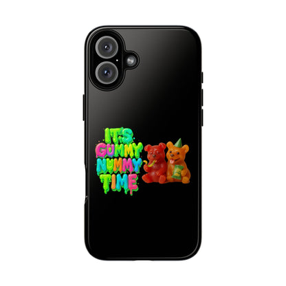 Phone Case — "It's Gummy Nummy Time" Colorful Gummy Bear Protective Case