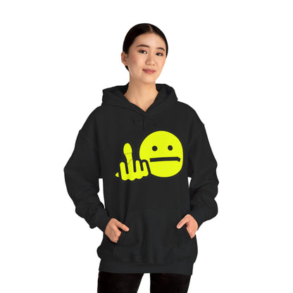 Middle Finger Smiley Hoodie – Zero F*cks Given