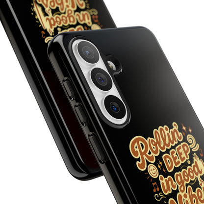 Phone Case — "Rollin' Deep in Good Vibes" Cartoon Retro Design
