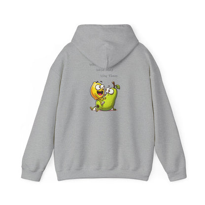 Hoodie - "When We’re Half, We’re There" Cute Mango & Pear Friendship Hoodie