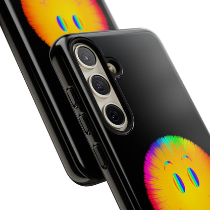 Phone Case — 'Dead Inside, But the Visuals Are Amazing' Rainbow Smiley
