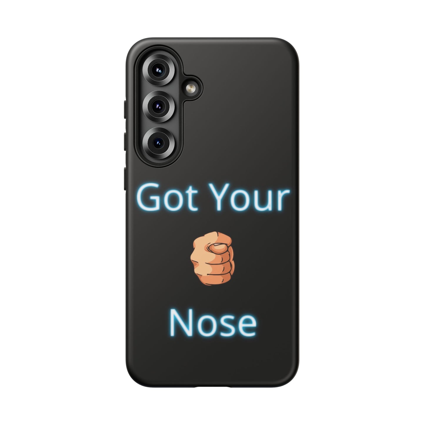 Got Your Nose Phone Case — Funny Neon Fist Design