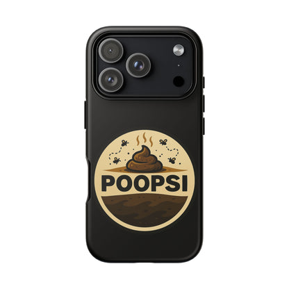 Phone Case — 'POOPSI' Funny Poop Logo Protective Cover