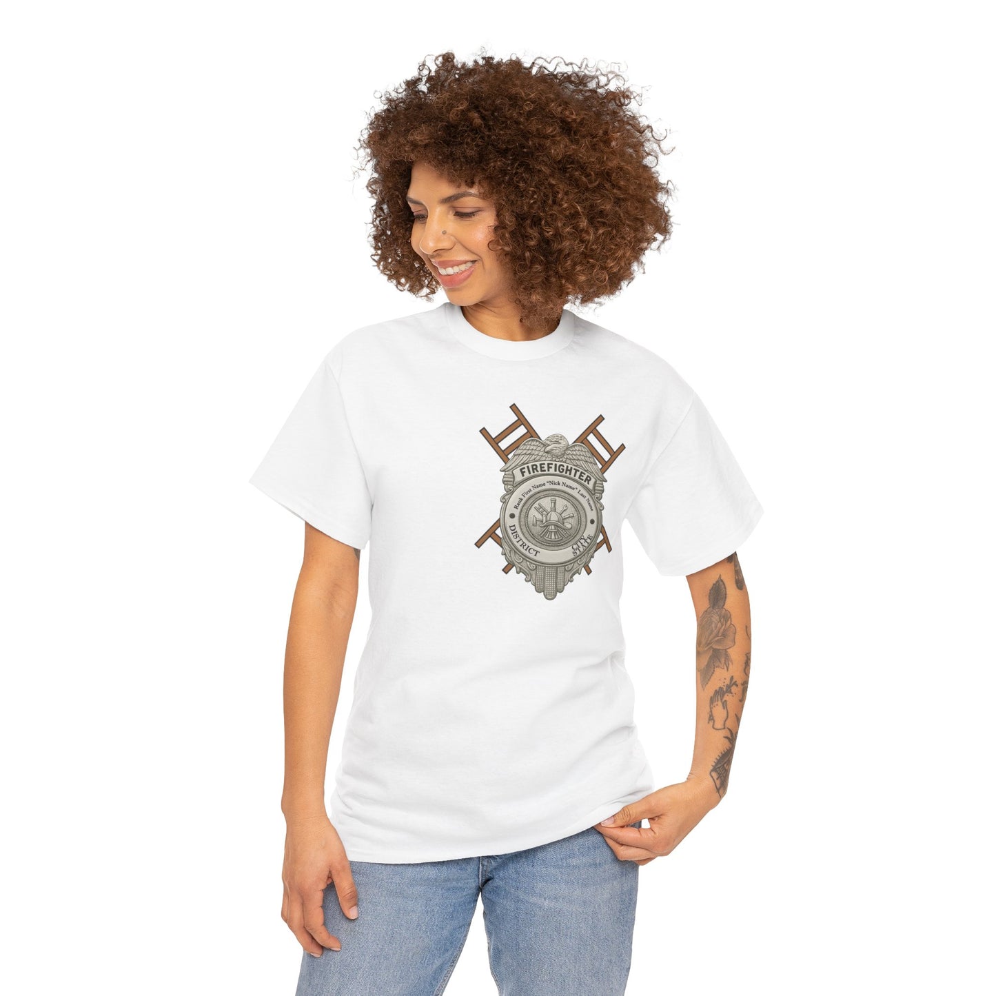 Strength in the Smoke – Courage Firefighter Tee