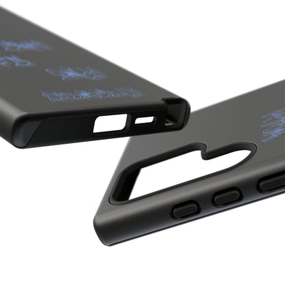 Phone Case — Blue Neon Graffiti "Tough Cases" Protective Cover