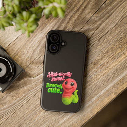Phone Case — "Hiss-tically Sweet, Dangerously Cute" Worm Design