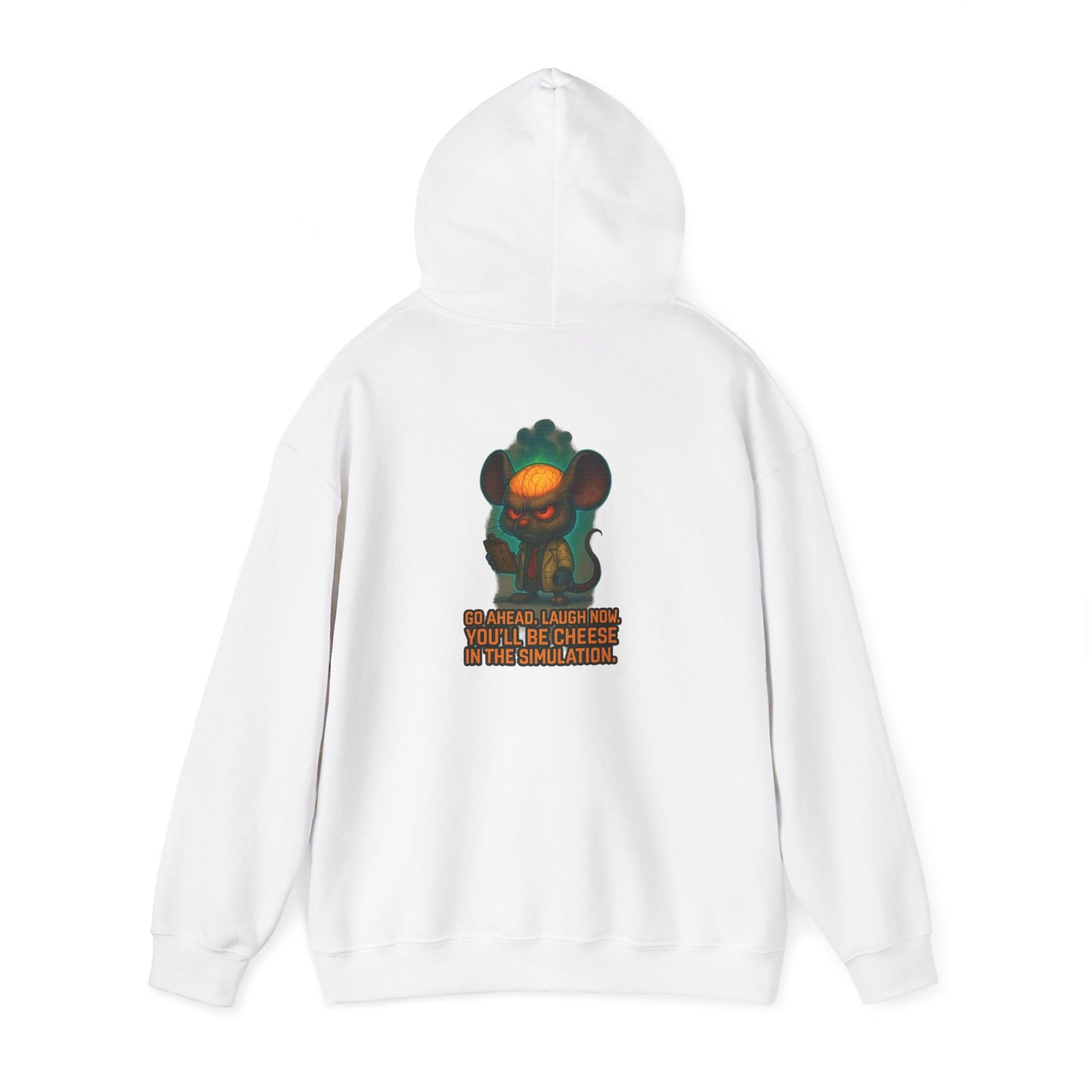 Creepy Mouse Hoodie — "Would Be Cheese in the Dark" Graphic Pullover