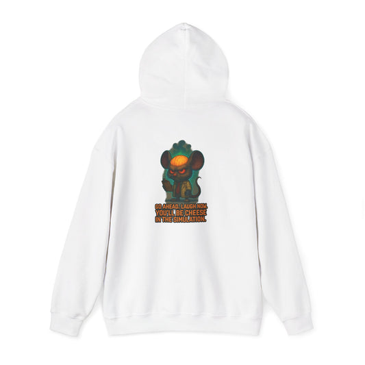Creepy Mouse Hoodie — "Would Be Cheese in the Dark" Graphic Pullover
