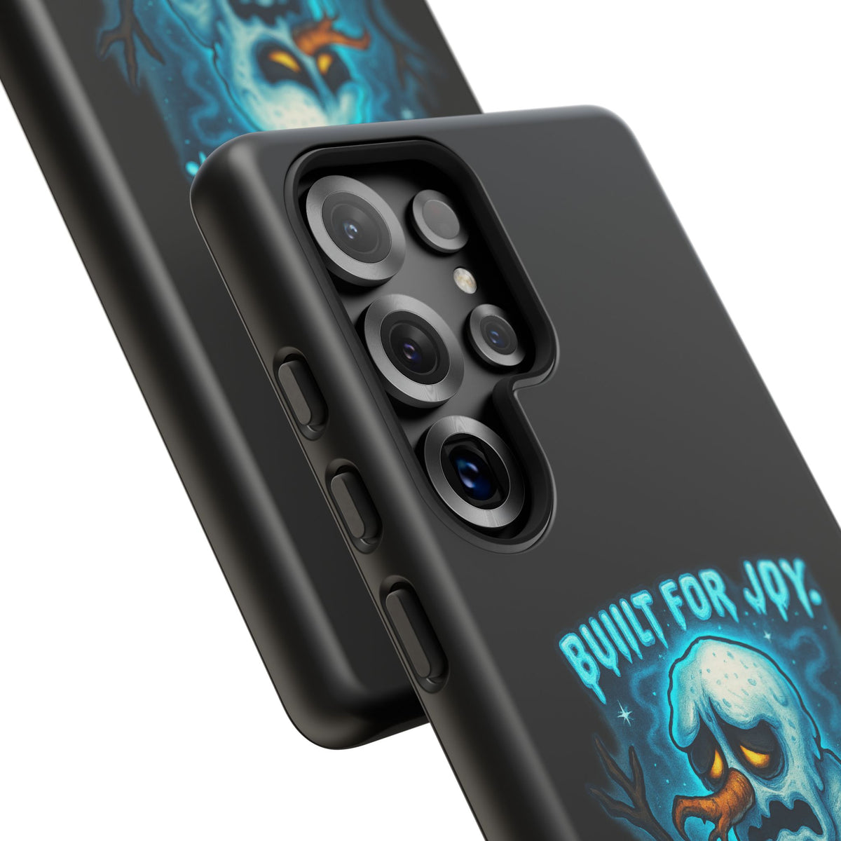Phone Case — 'Built for Joy, Melting in Sorrow' Blue Melting Snowman Protective Case