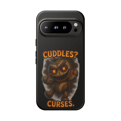 Phone Case — 'Cuddles? Curses.' Voodoo Doll Gothic Protective Case