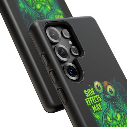 Phone Case — 'Side Effects May Include Laughter, Screaming, Glowing, and Doom' Neon Monster